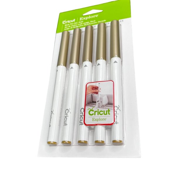 Cricut Explore Multi Pen Set Gold 5 Piece 2004465 NIP Markers Drawing Tool - Picture 2 of 5